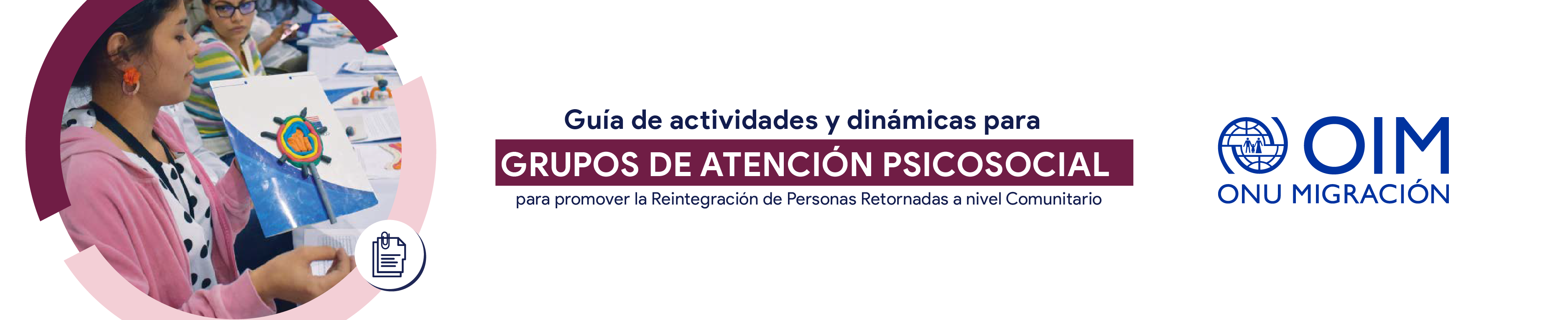 Guía de actividades y dinámicas para grupos de atención psicosocial para promover la Reintegración de Personas Retornadas a nivel Comunitario. 